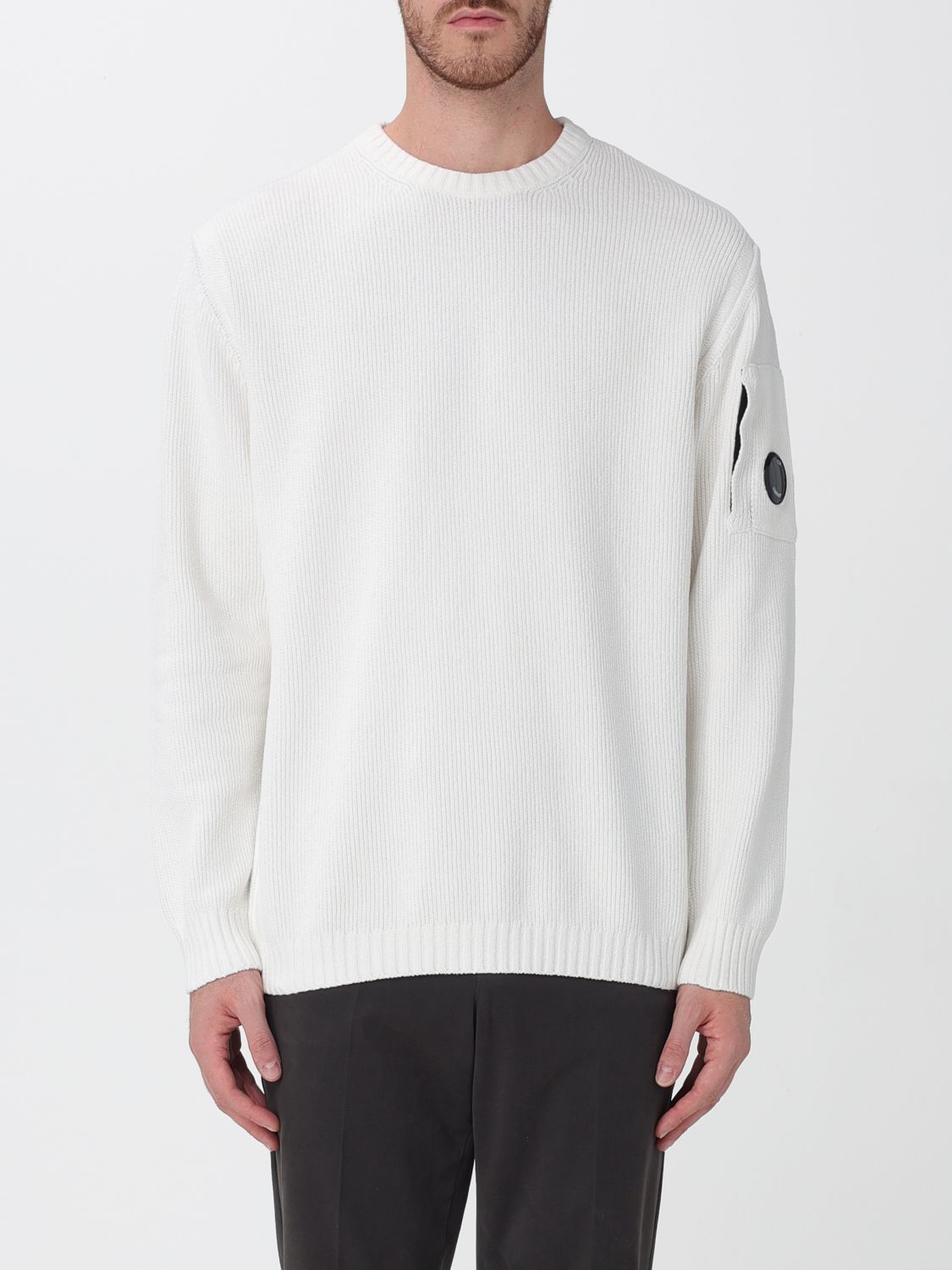 C.p. Company C. P. Company Man Sweater White Size 44 Cotton In White