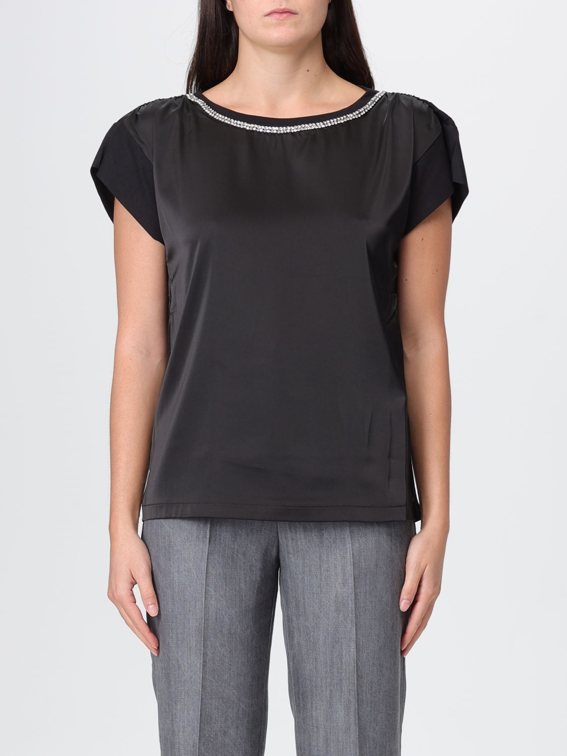 Liu •jo T-shirt Liu Jo Woman Color Black In Black