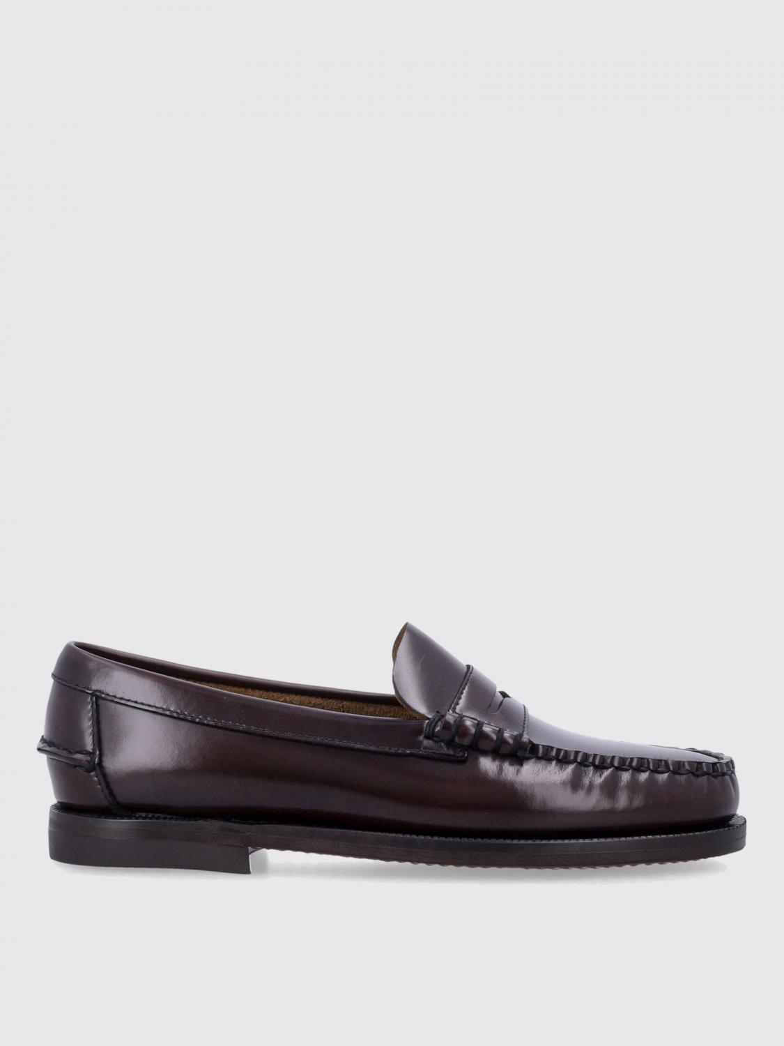 Sebago Penny Leather Loafers In Purple