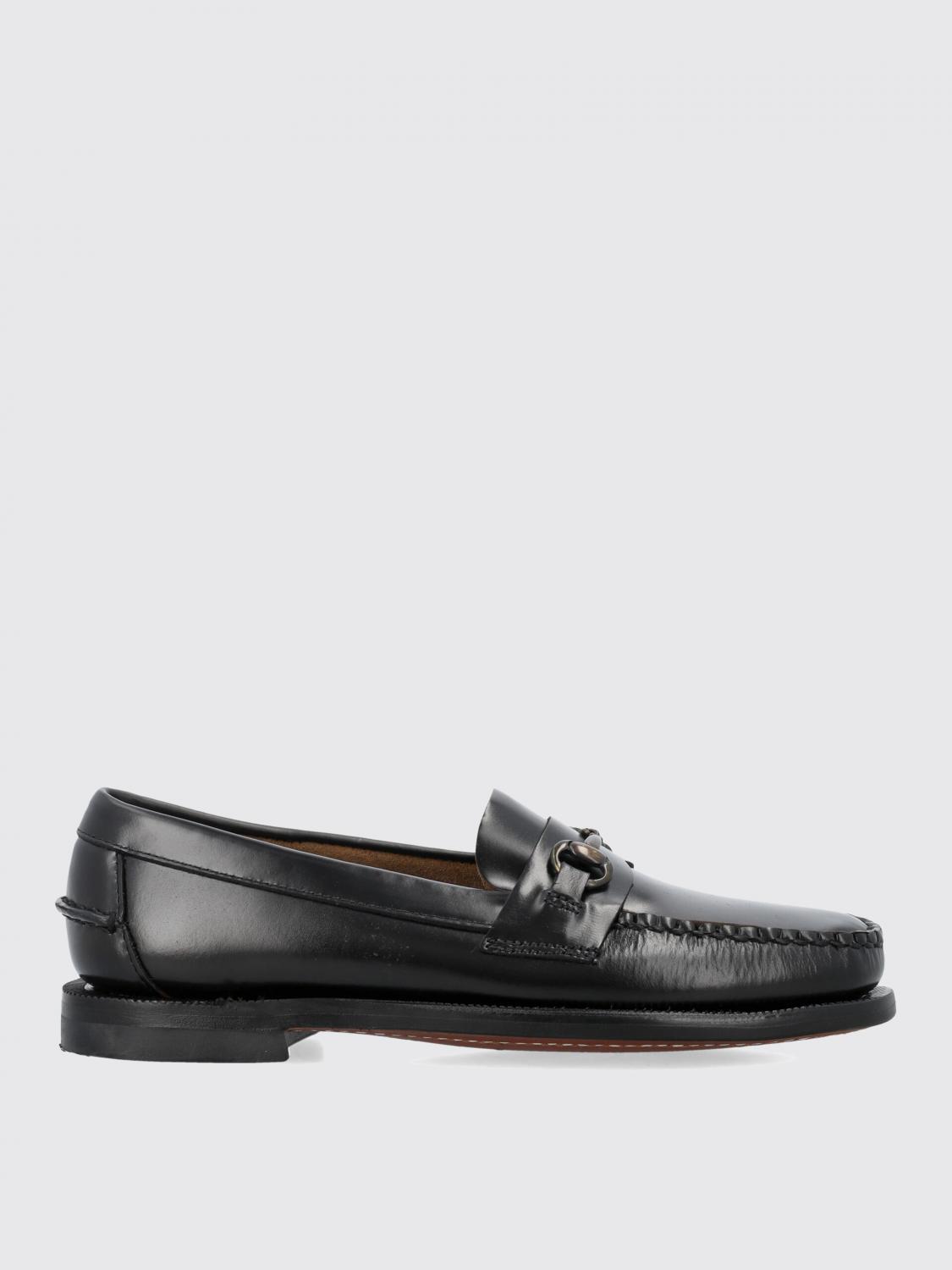 Sebago Horsebit-detail Leather Loafers In Black