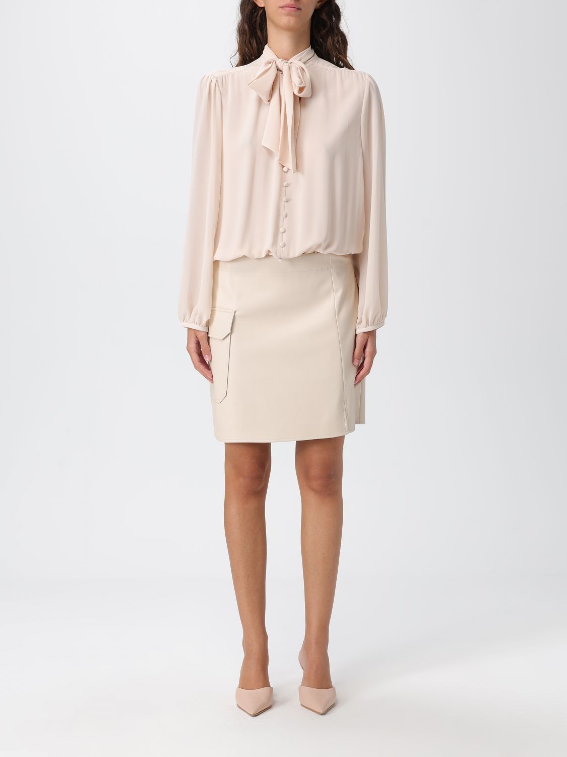 Liu •jo Dress Liu Jo Woman Color Yellow Cream In Neutral