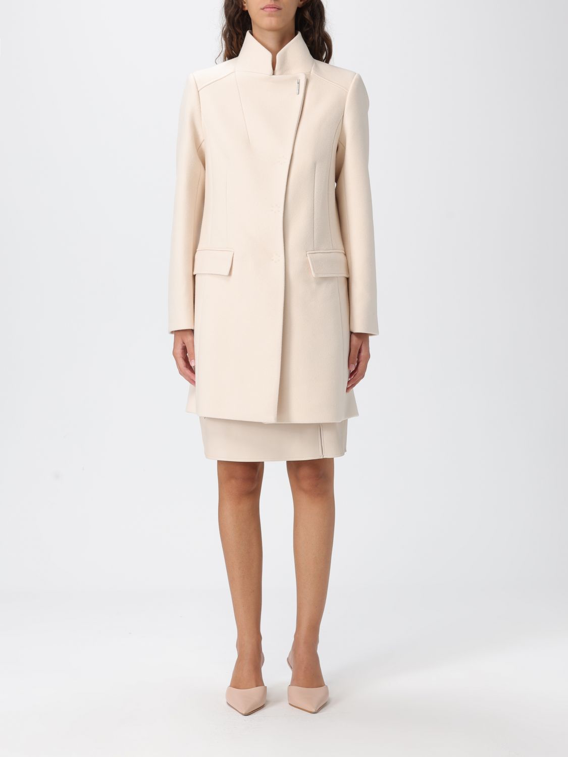 Liu •jo Coat Liu Jo Woman Color Yellow Cream In Neutral