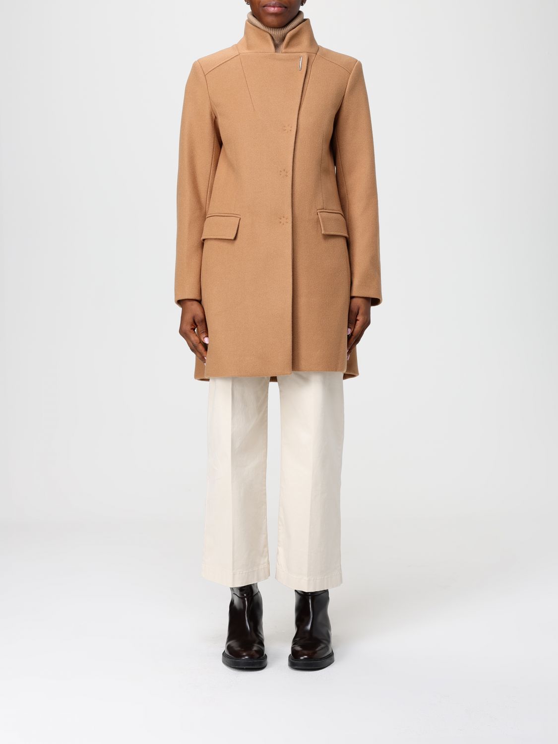Liu •jo Coat Liu Jo Woman Color Biscuit In Brown