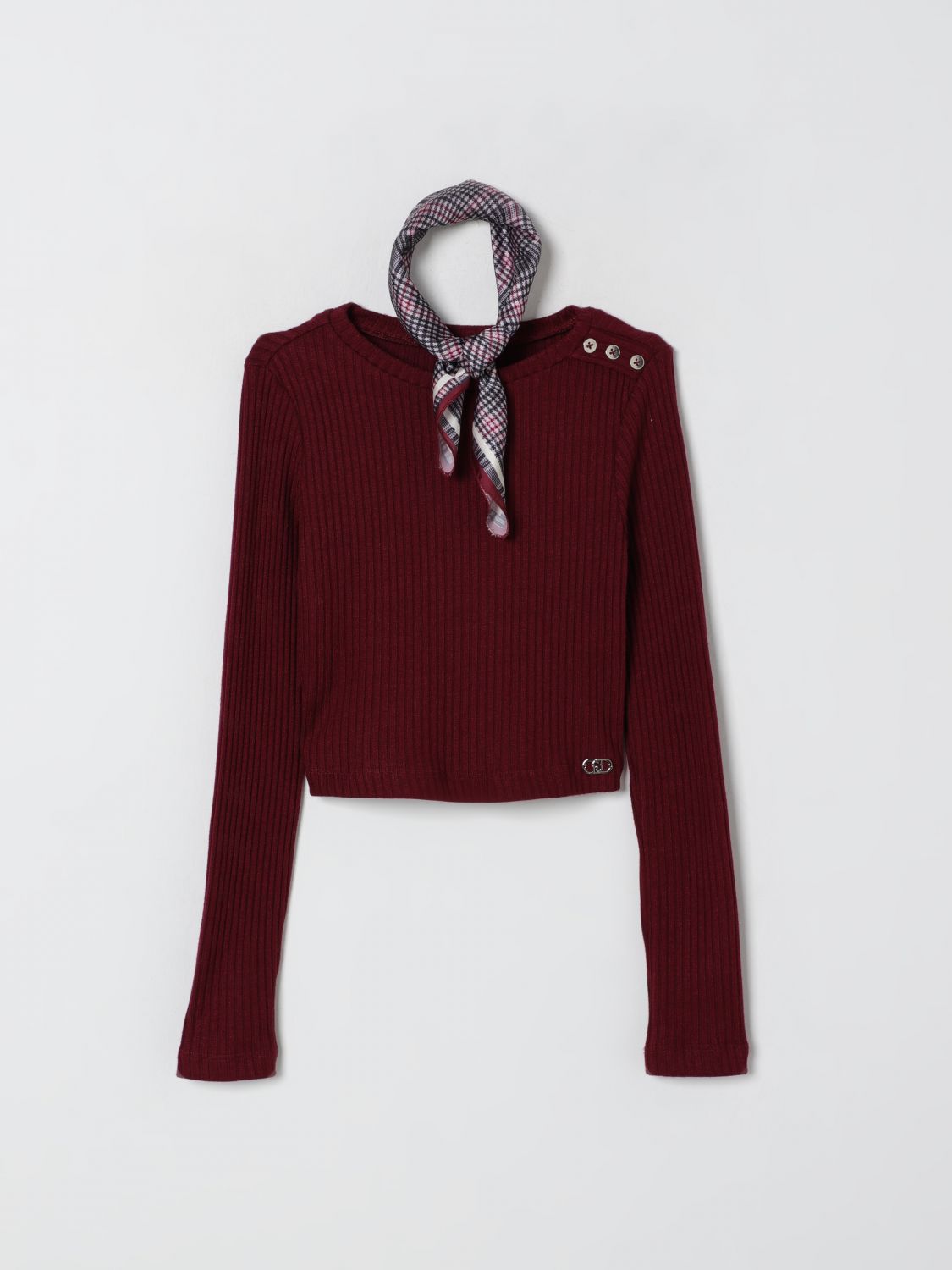 Liu •jo T-shirt Liu Jo Kids Color Burgundy In Burgundy