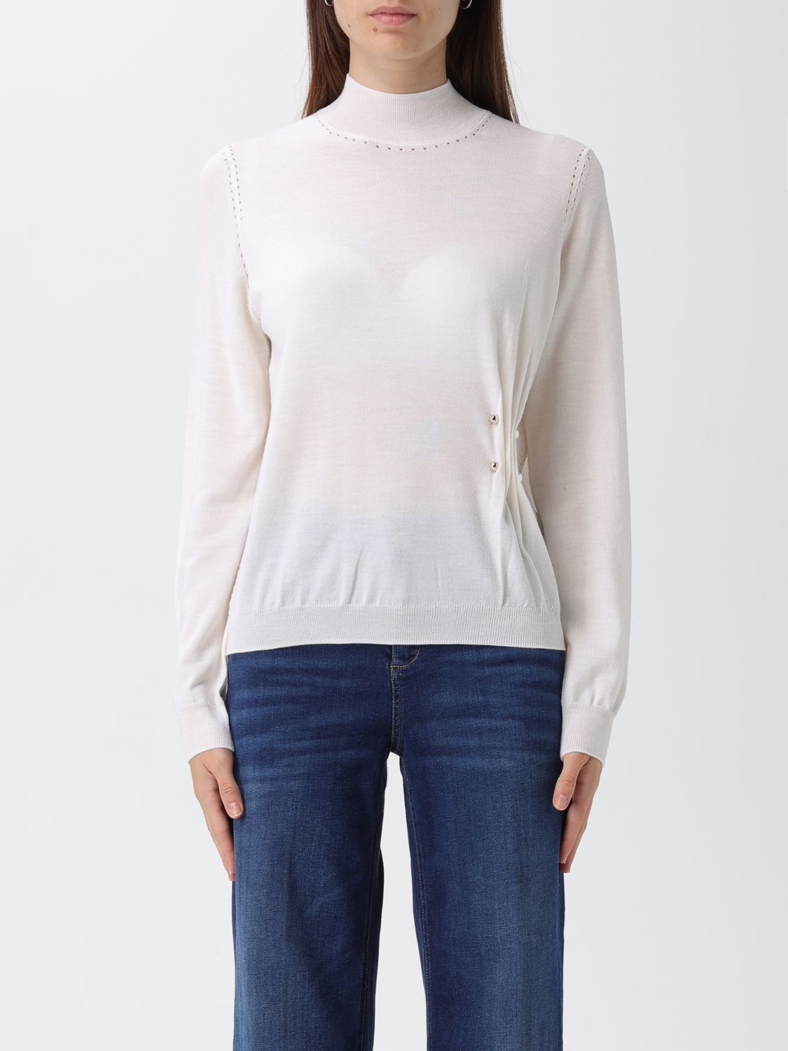 Liu •jo Sweater Liu Jo Woman Color Milk In White