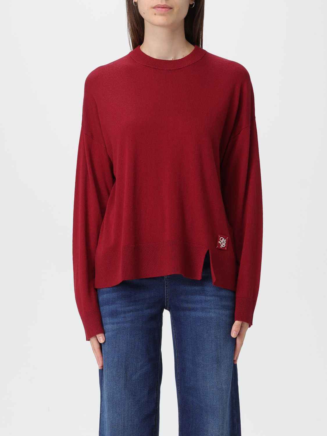 Liu •jo Sweater Liu Jo Woman Color Burgundy In Burgundy