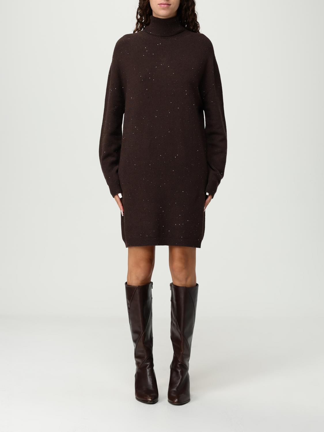 Liu •jo Dress Liu Jo Woman Color Brown In Brown