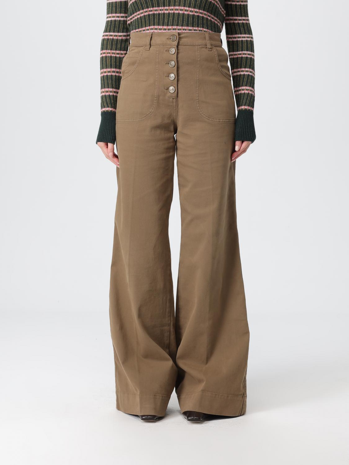 Etro Denim Jeans Woman In Brown