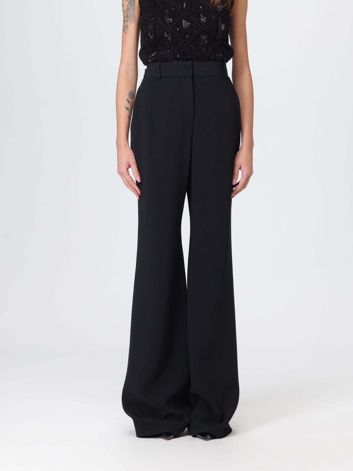 Ermanno Scervino Pants Woman Color Black In Black