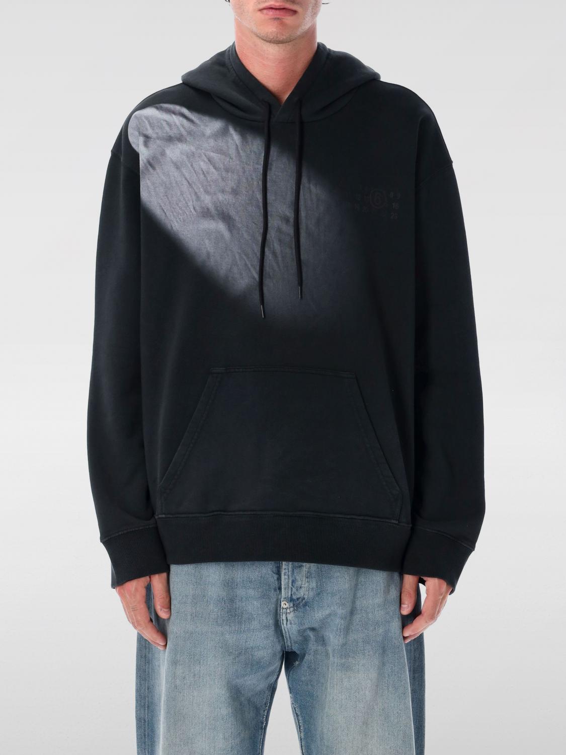 Mm6 Maison Margiela Herren Schwarz Sweatshirt Men Color