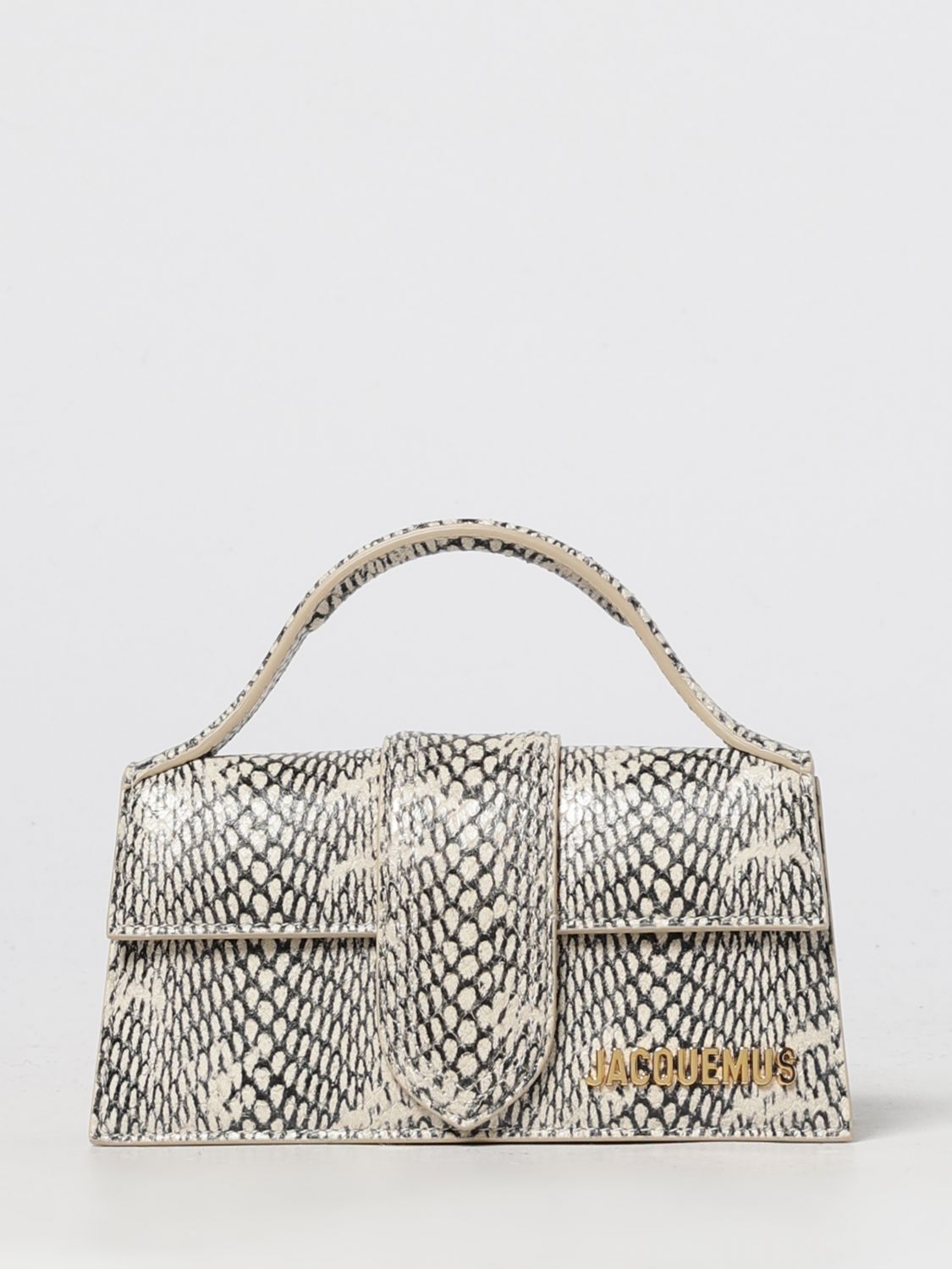 Jacquemus Le Bambino Snake-print Tote Bag In Animal Print