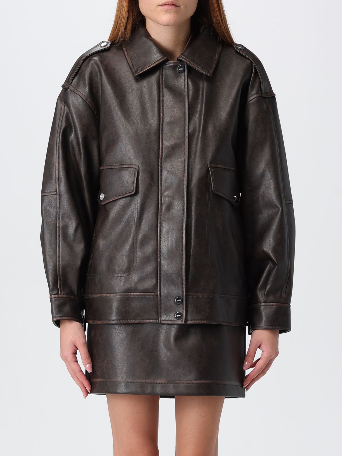 Liu •jo Jacket Liu Jo Woman Color Brown In Brown