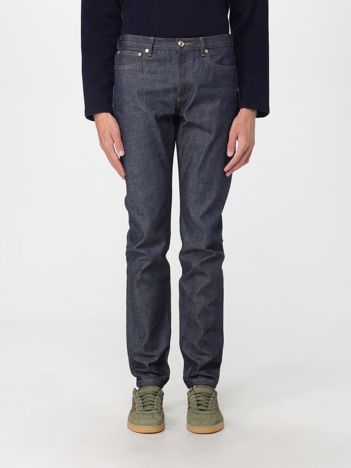 Apc Navy Petit New Standard Jeans In Blue