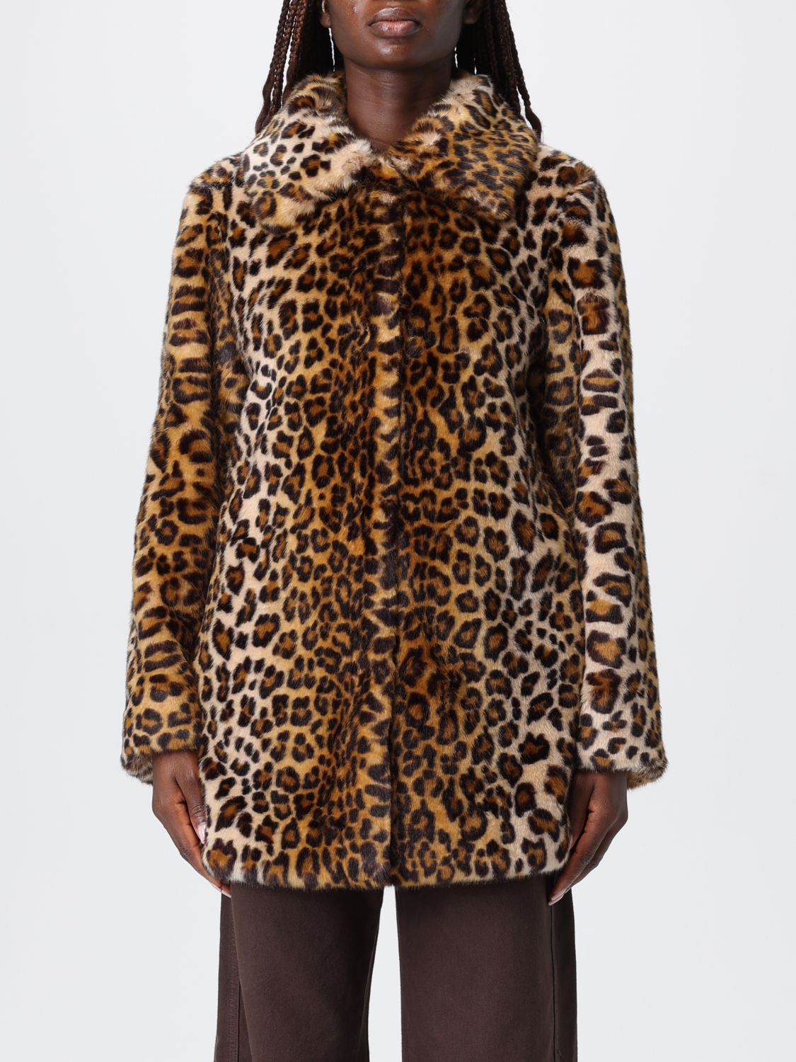 Liu •jo Leopard-print Button-fastening Jacket In Animal Print