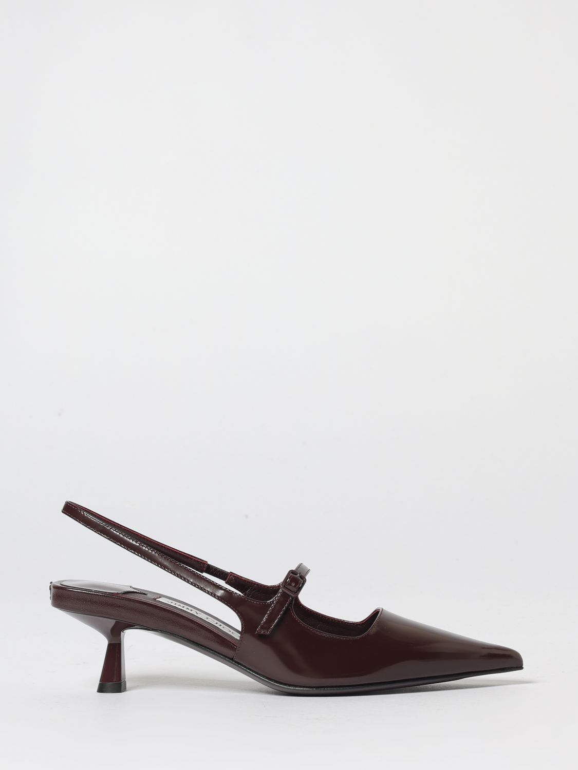 Jimmy Choo Didi 45 Slingback In Brushed Leather In Brown