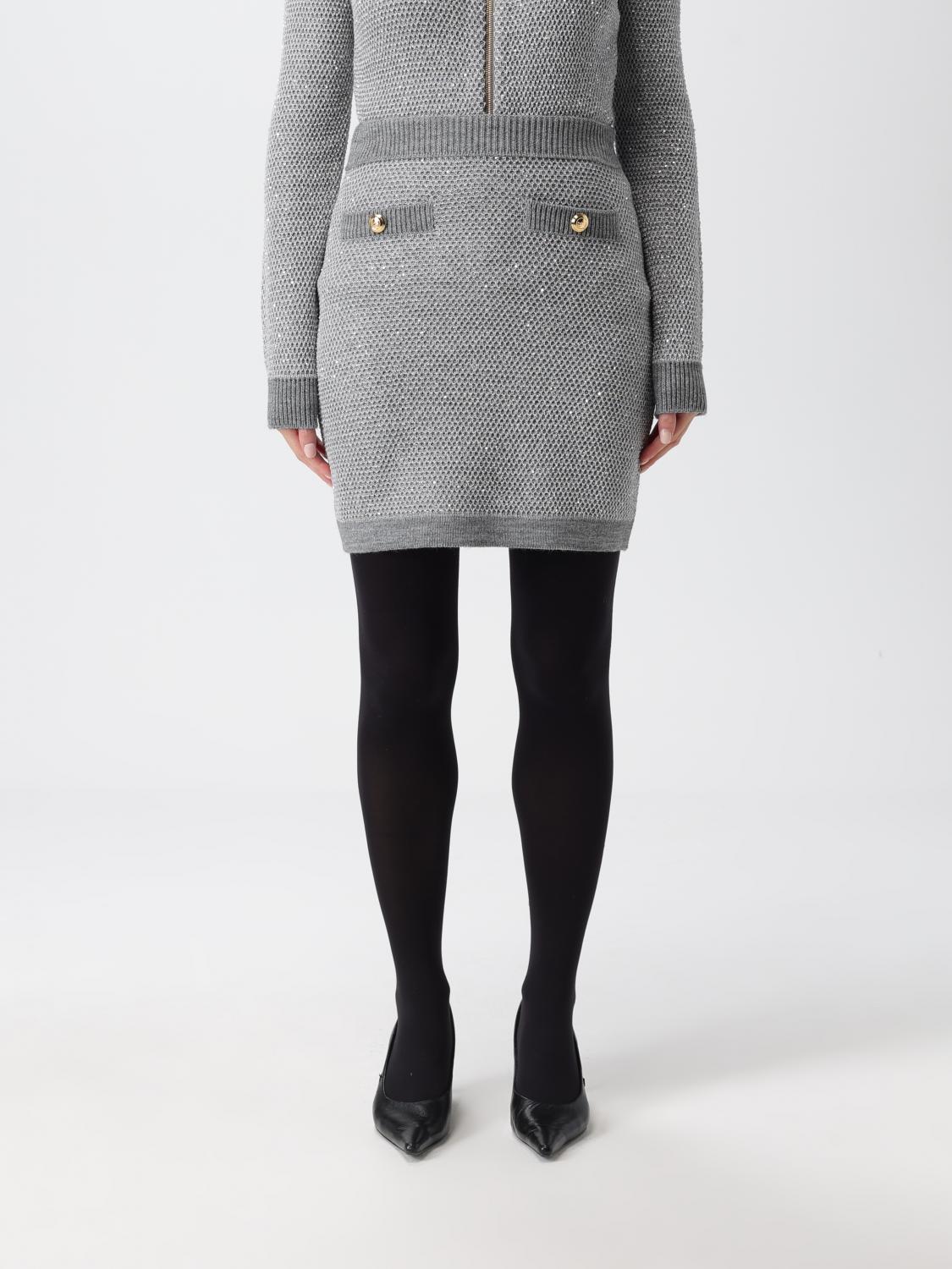 Elisabetta Franchi Skirt  Woman Color Grey In Gray