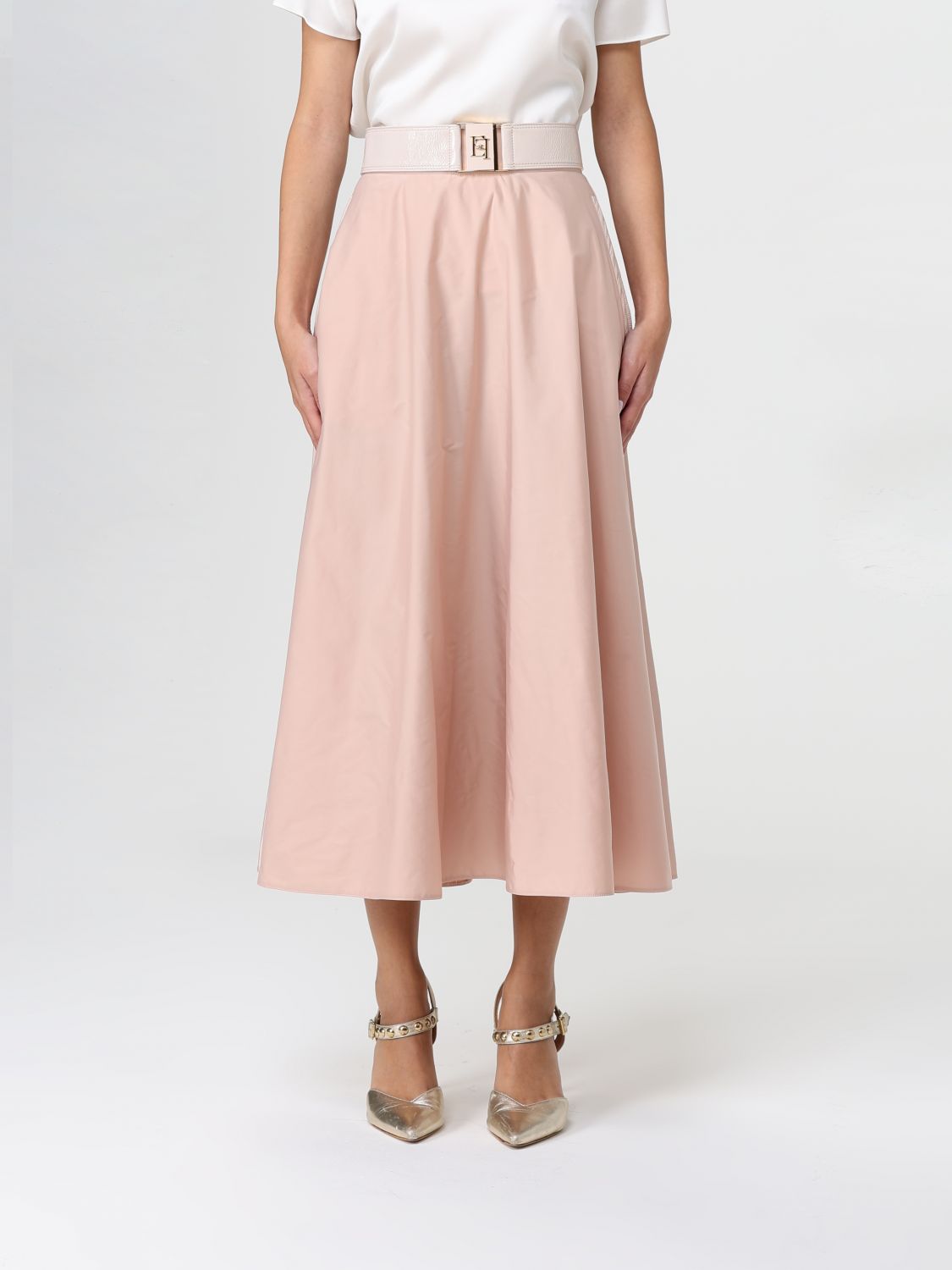 Elisabetta Franchi Skirt  Woman Color Nude In Pink