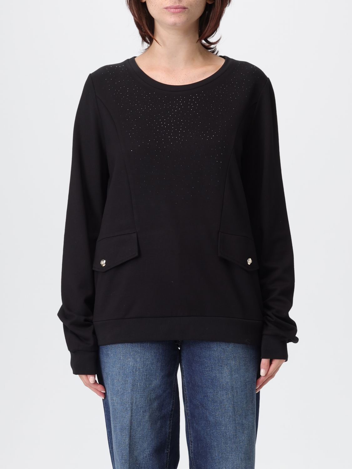 Liu •jo Sweatshirt Liu Jo Woman Color Black In Black
