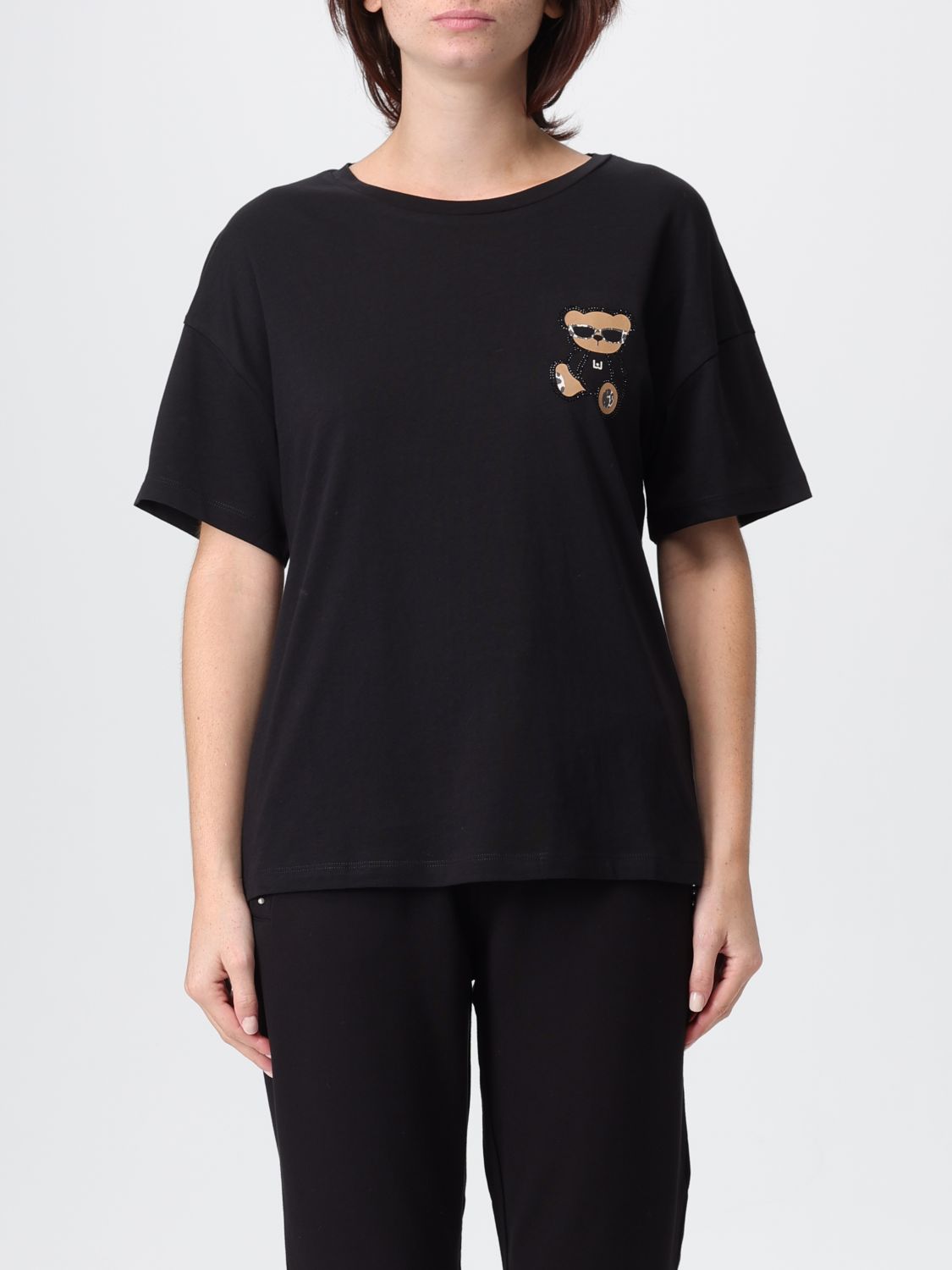 Liu •jo T-shirt Liu Jo Woman Color Black In Black