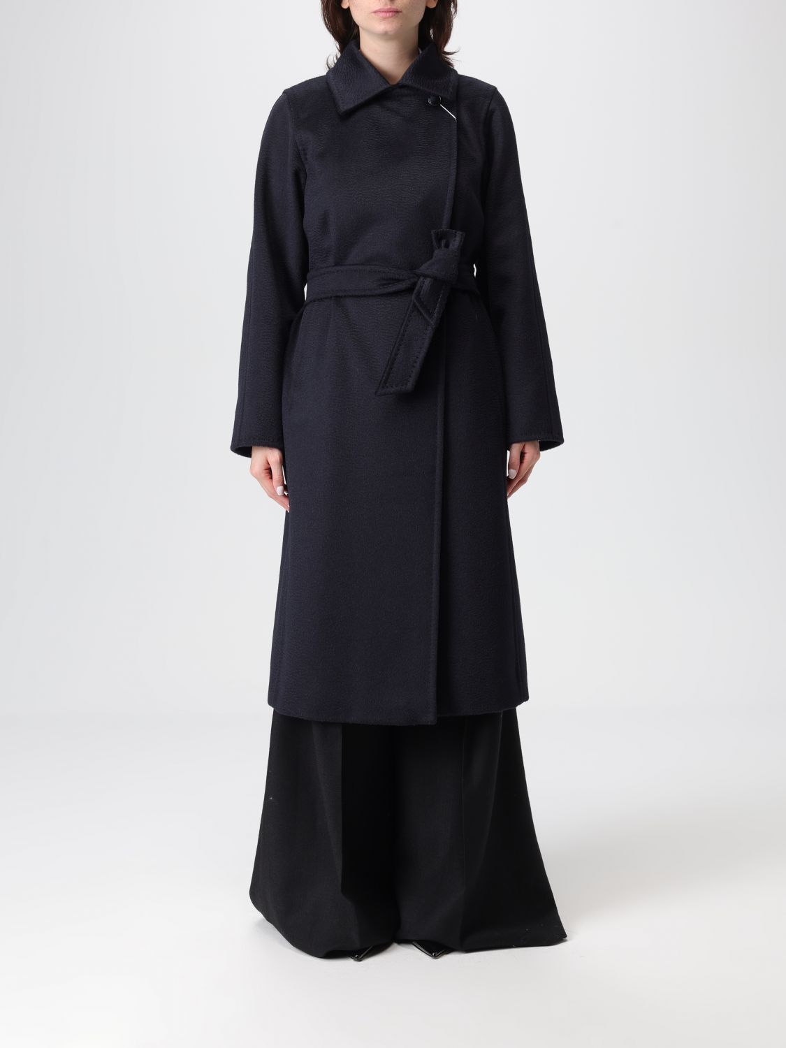 Max Mara Coat  Woman Color Blue In Blue