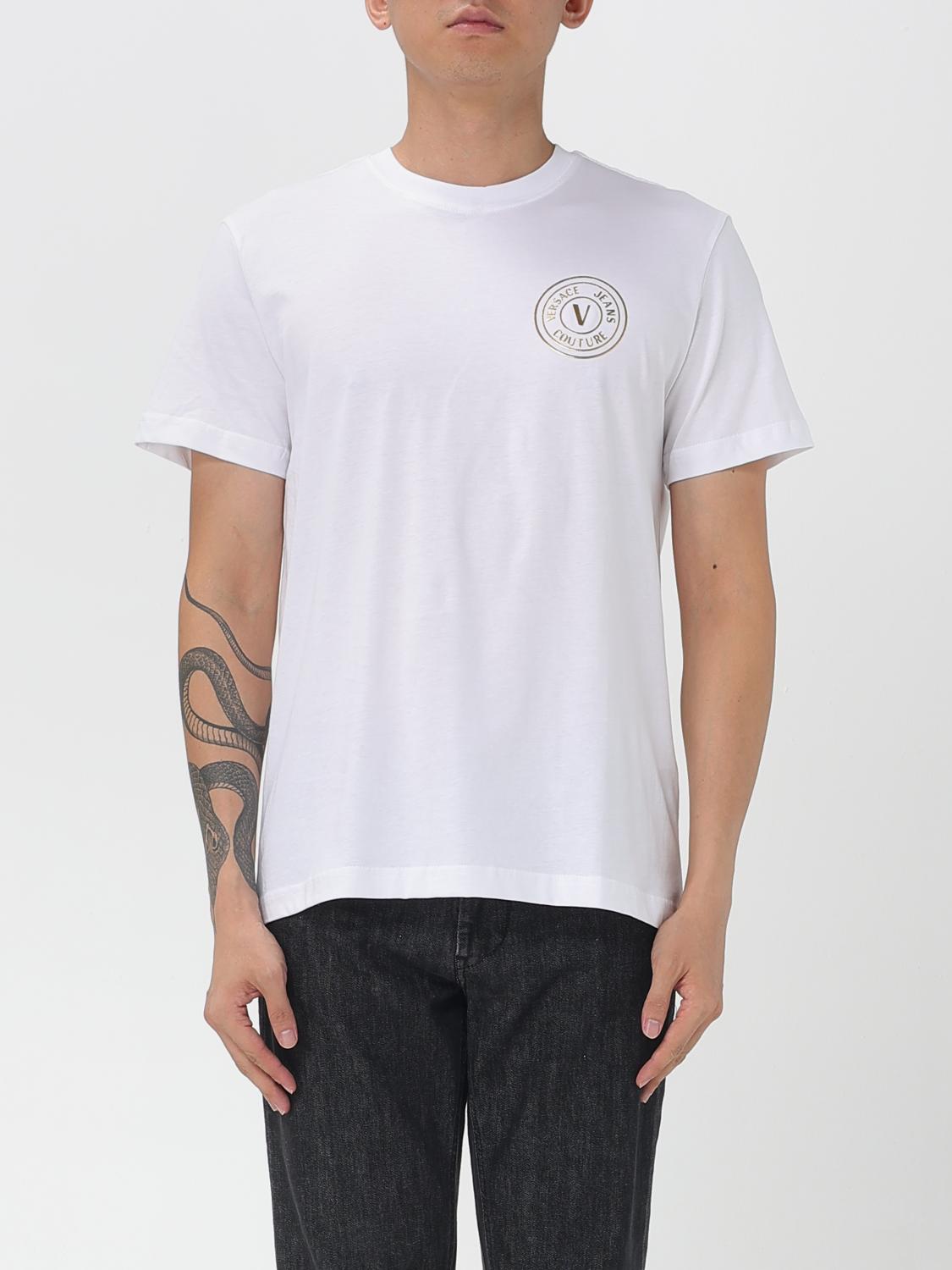 Versace Jeans Couture T-shirt Men Color White In White