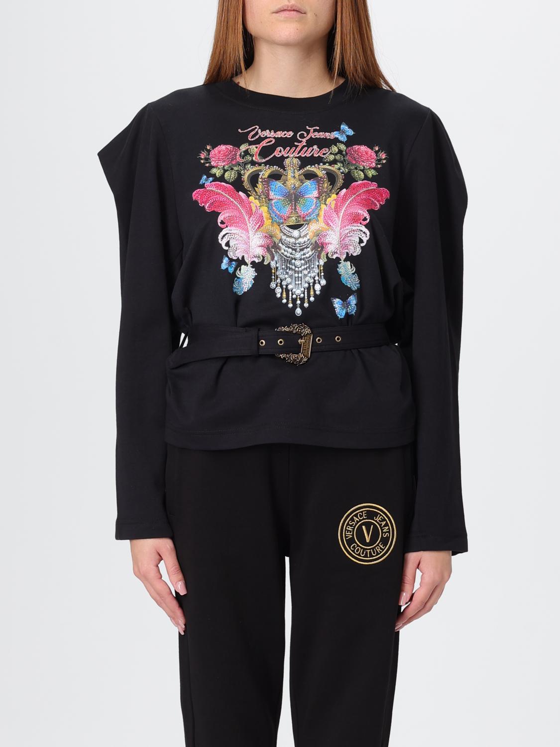 Versace Jeans Couture T-shirt  Woman Color Black In Black