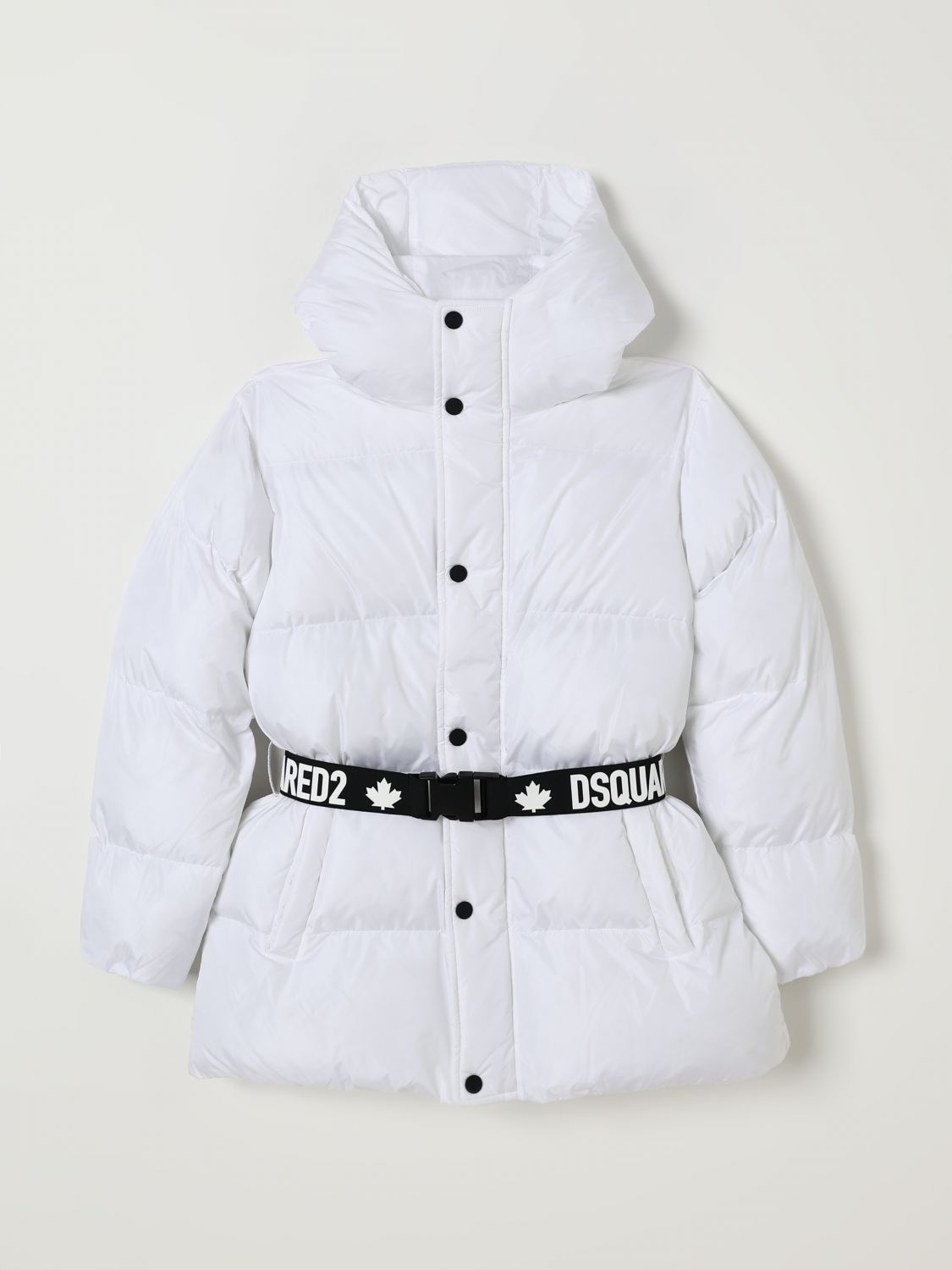Dsquared2 Quilted Jacket In White