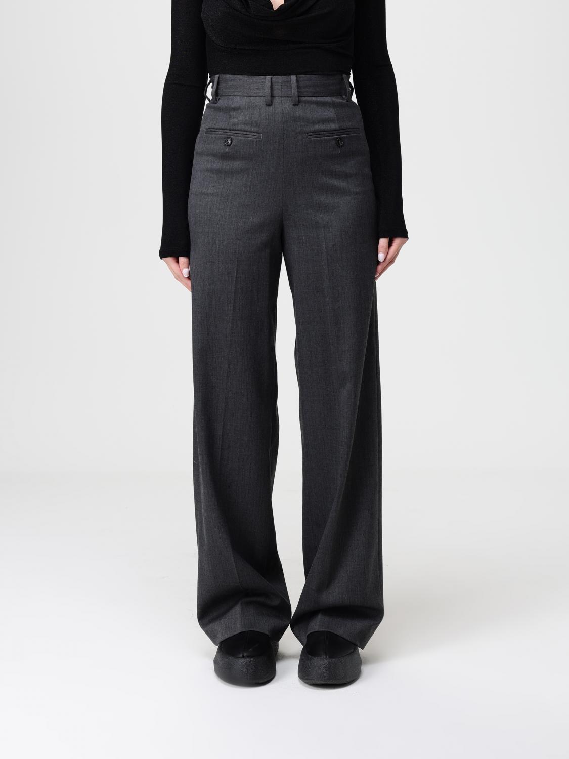 Mm6 Maison Margiela Pants  Woman Color Charcoal In Gray