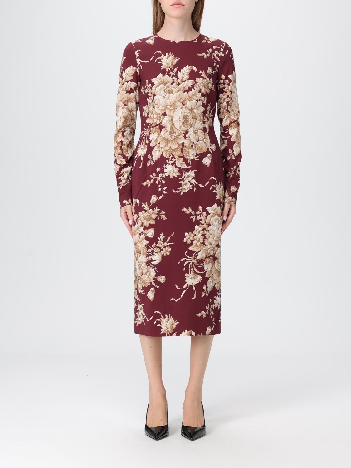 Dolce & Gabbana I Live In A Sheath Dress Made Of Silk Charmeuse. In Multi
