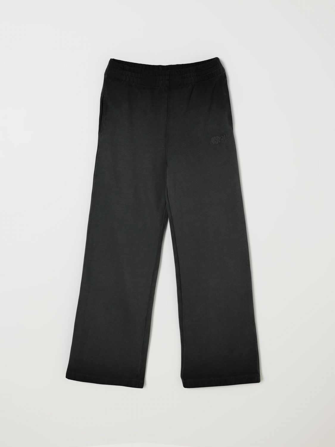 Msgm Pants Kids Kids Color Grey In Black