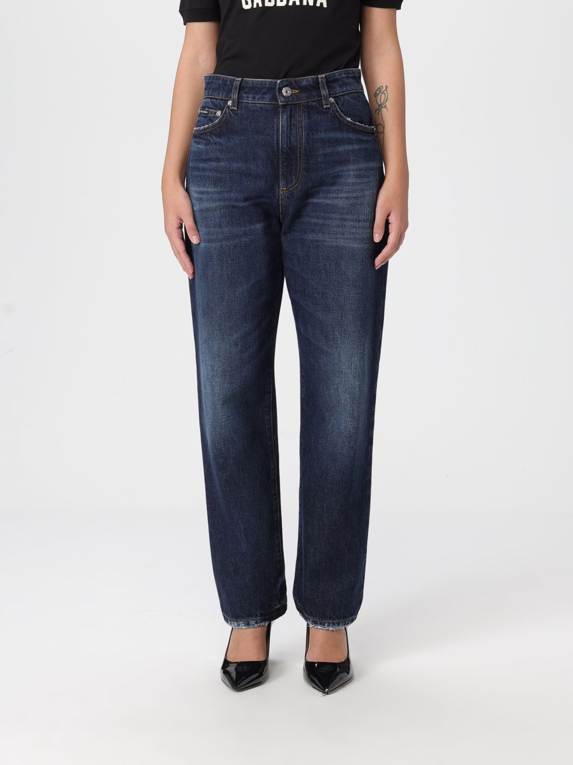 Dolce & Gabbana Jeans Woman Color Blue In Blue
