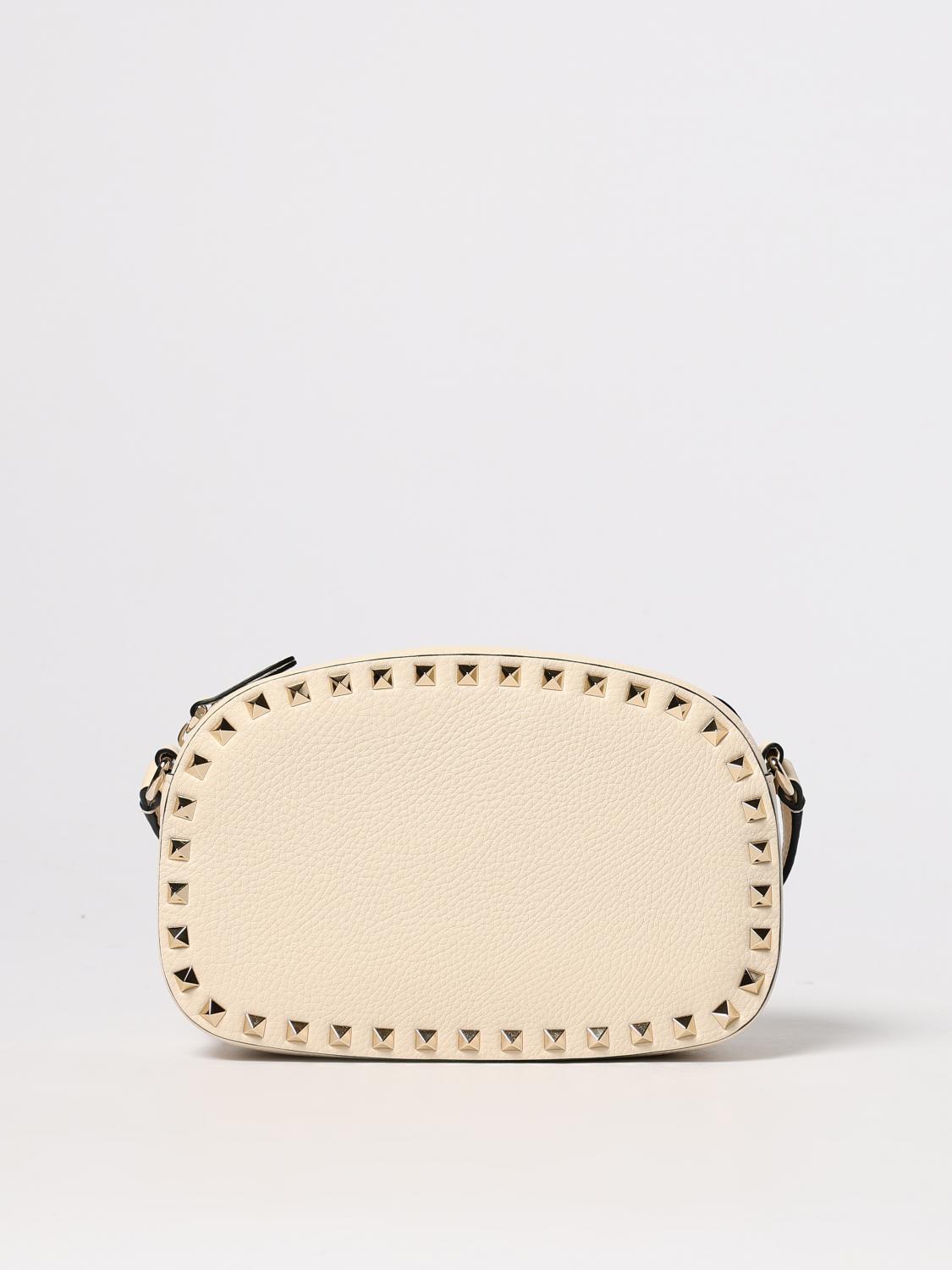 Valentino Garavani Rockstud Leather Crossbody Bag In Pink