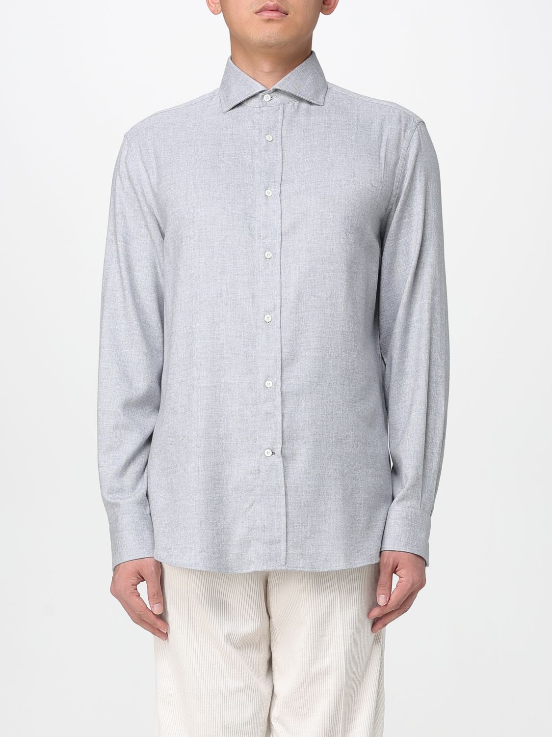 Brunello Cucinelli Shirt  Men Color Grey In Gray