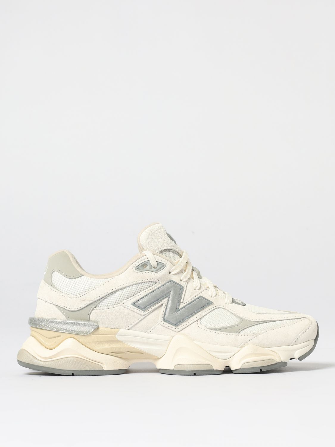 New Balance Textured Sneakers With Cushioned Sole In Neutral