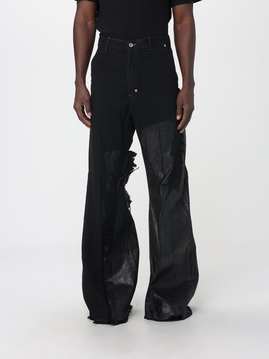 Rick Owens Pants Men Color Black In Black