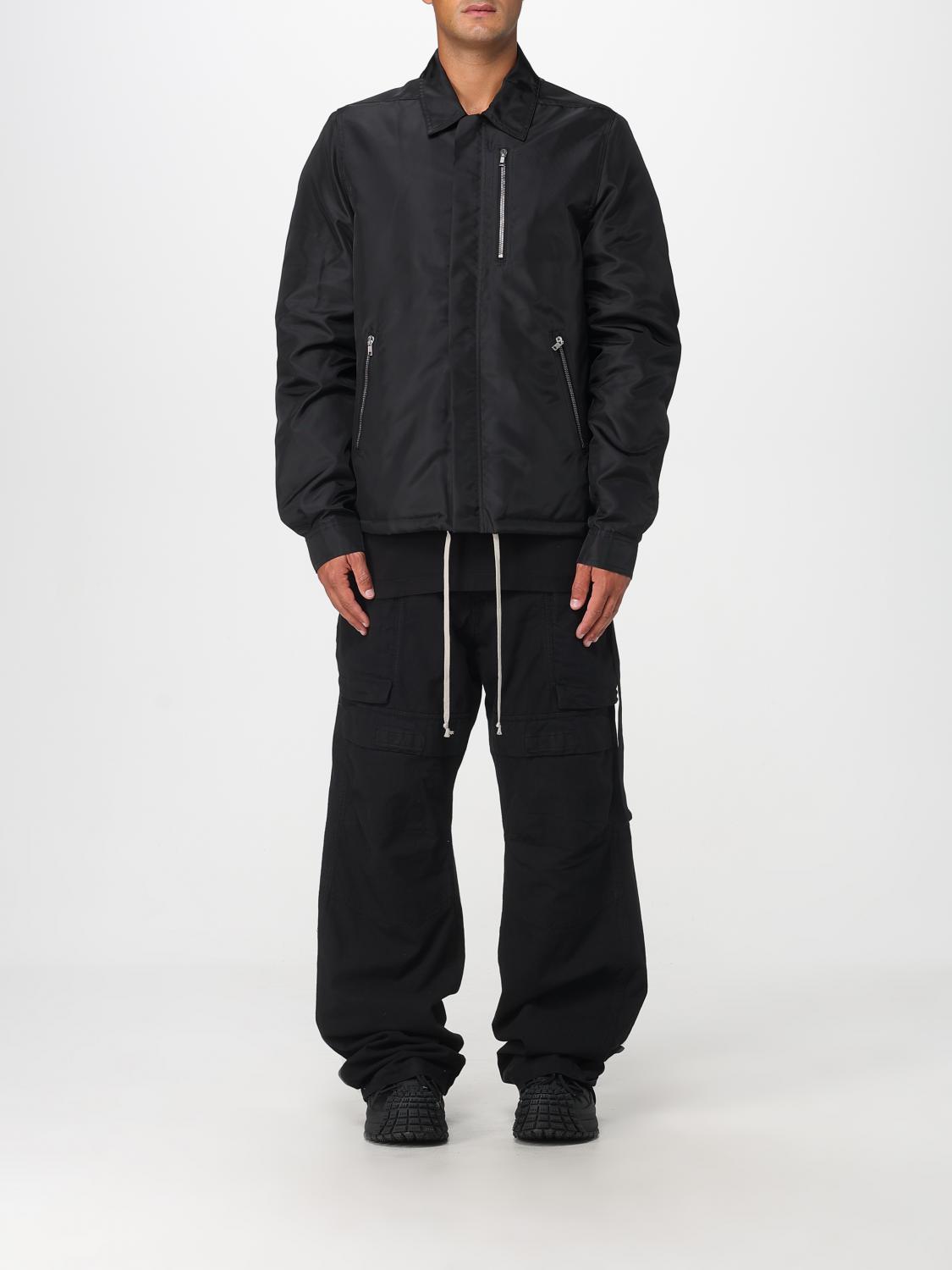 Rick Owens Drkshdw Modern Collared Jacket Zipper Pockets In Black