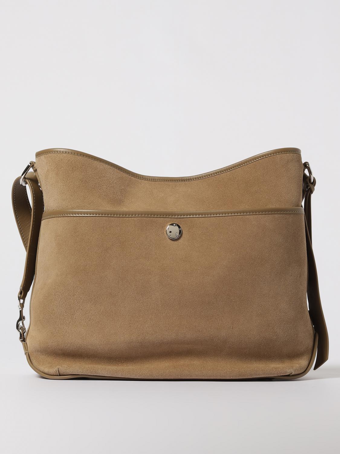 Hogan Medium Hobo Bag In Dove Gray Crust In Gray