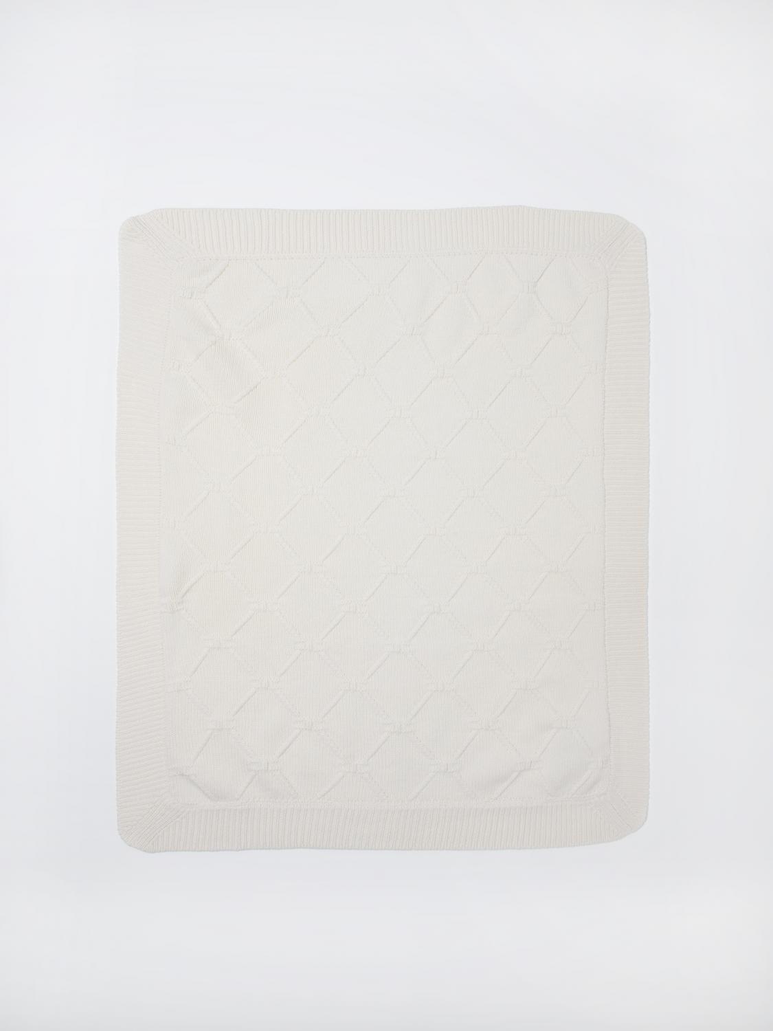 Elisabetta Franchi La Mia Bambina Blanket  Kids Color Butter In Neutral