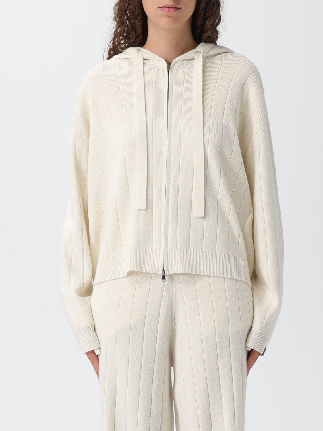 Max Mara Sweater Woman Color White In White