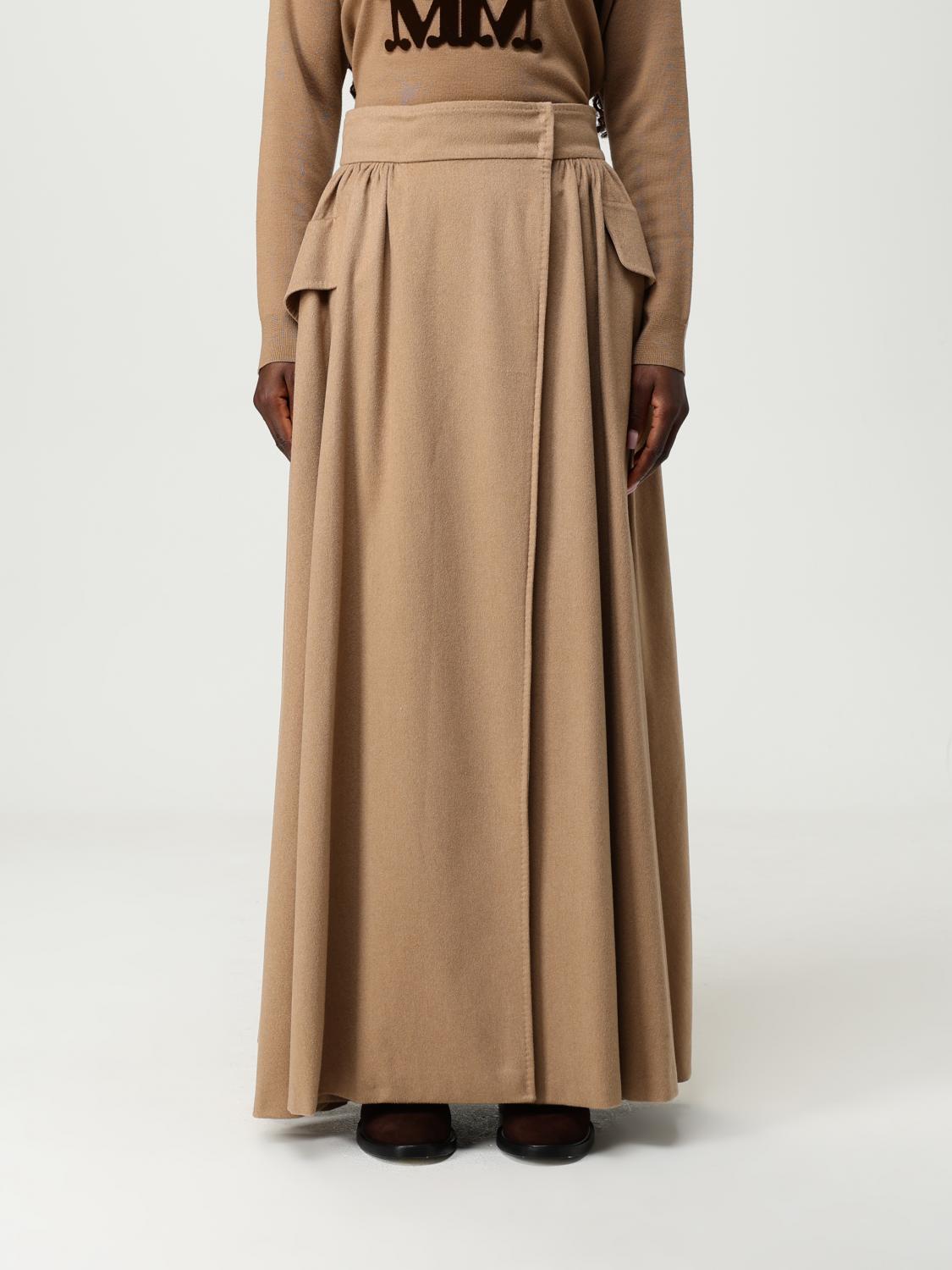 Max Mara Skirt  Woman Color Camel In Brown