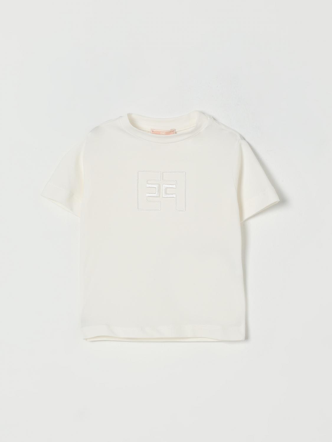 Elisabetta Franchi La Mia Bambina T-shirt Kids Color Yellow Cream In White
