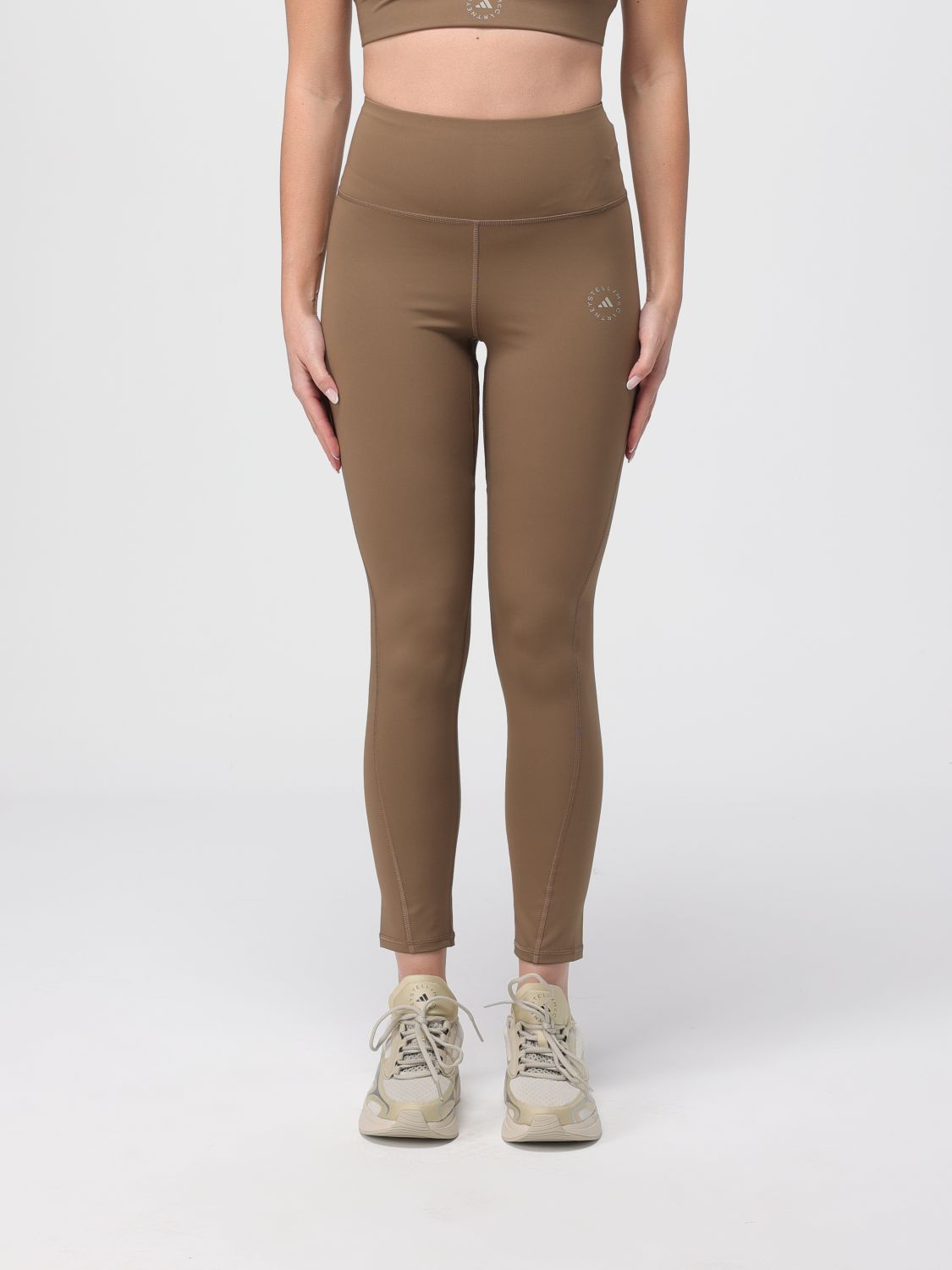 Adidas By Stella Mccartney Pants Woman Color Brown In Brown