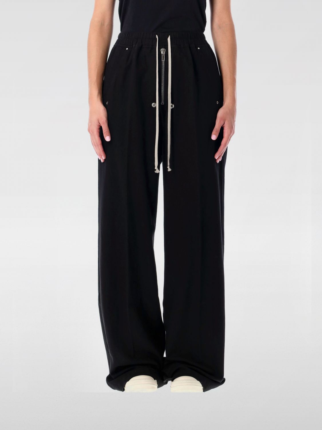 Rick Owens Drkshdw Drawstring Casual Pants In Black