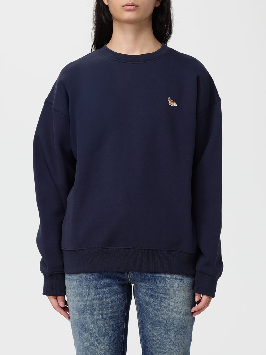 Maison Kitsuné Sweatshirt Woman Color Blue In Blue