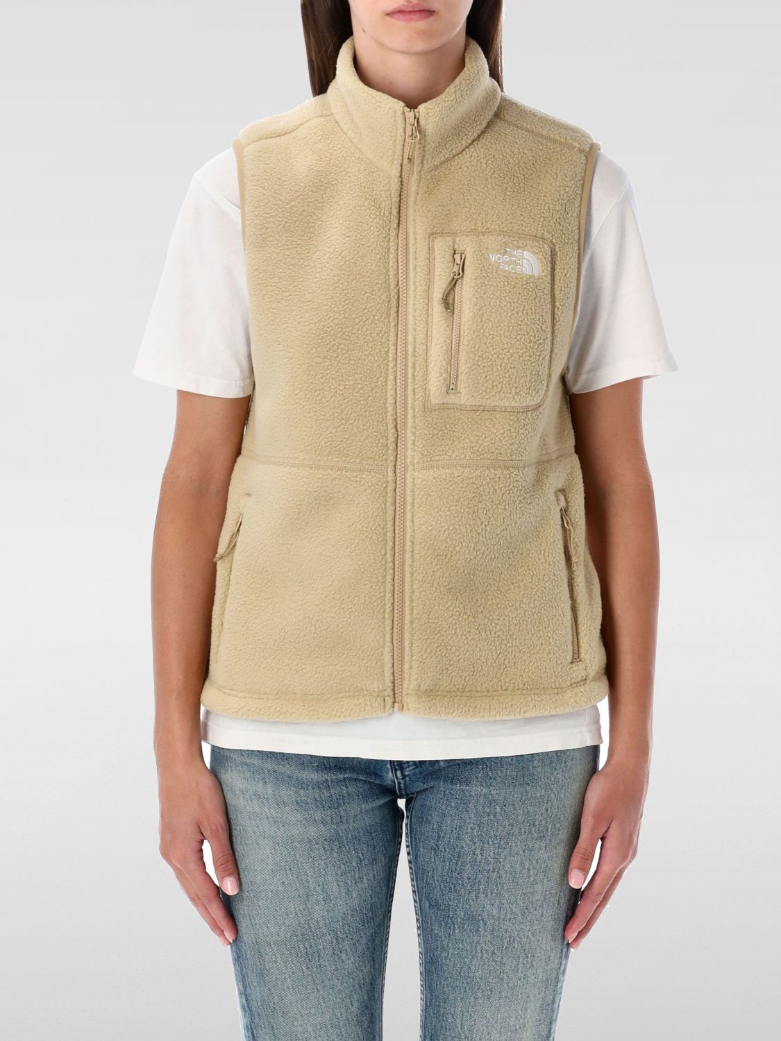 The North Face Waistcoat  Woman Color Beige In Brown