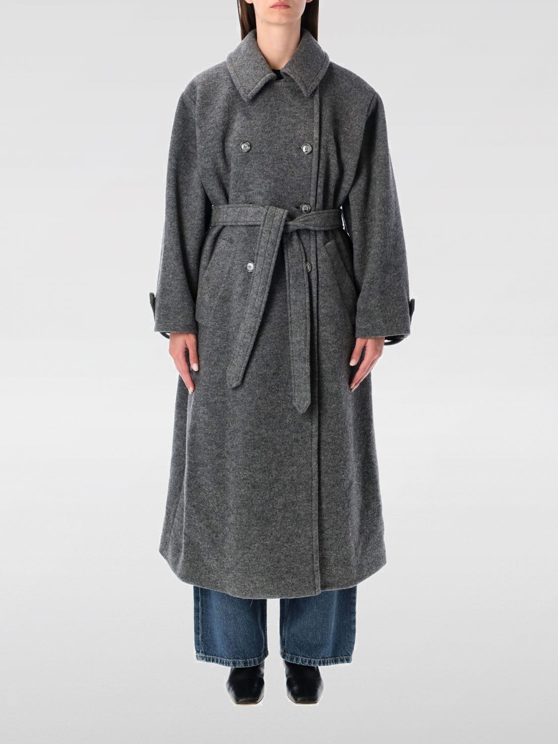 Apc Coat A. P.c. Woman Color Grey In Gray