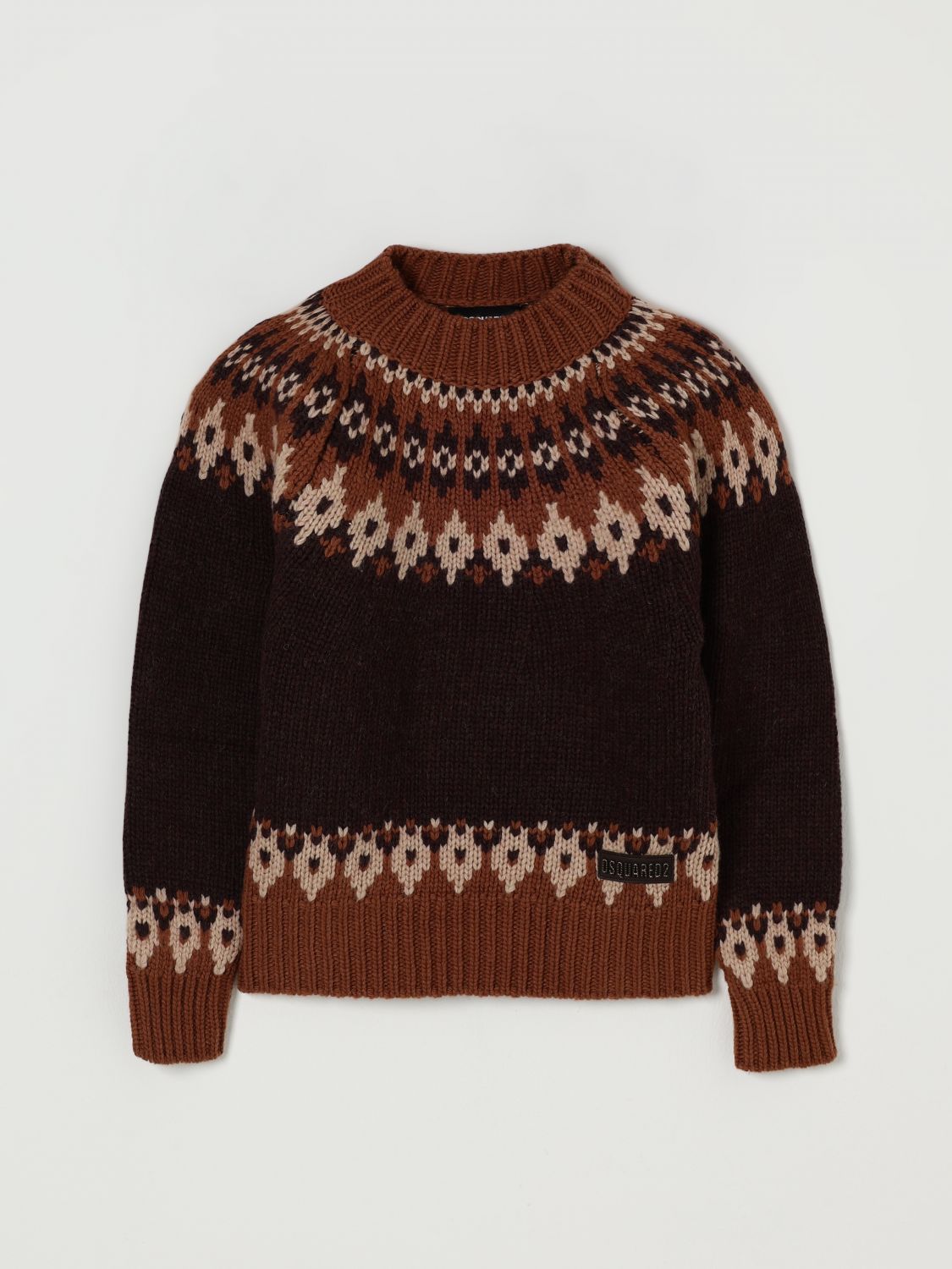 Dsquared2 Sweater Kids Color Coffee In Black