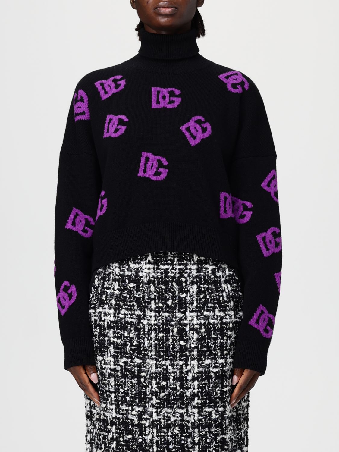 Dolce & Gabbana Women Wool Turtle-neck Jumper In Multi