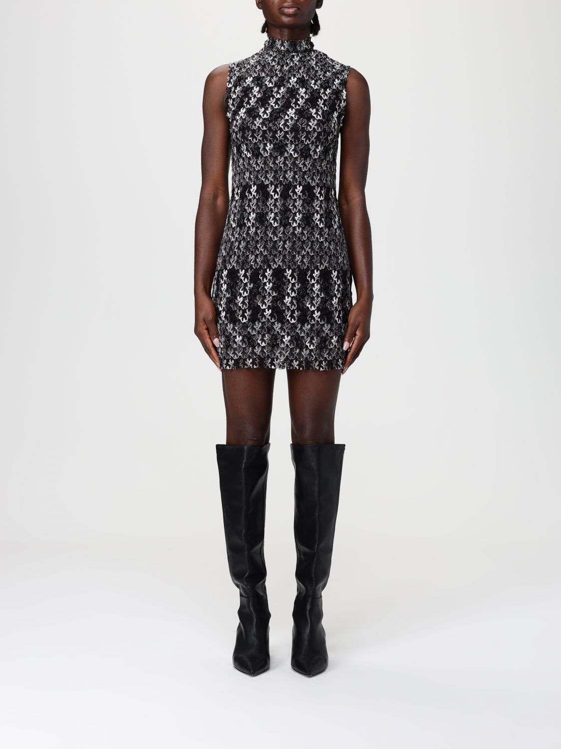 Missoni Dress Woman Color Brown In Brown
