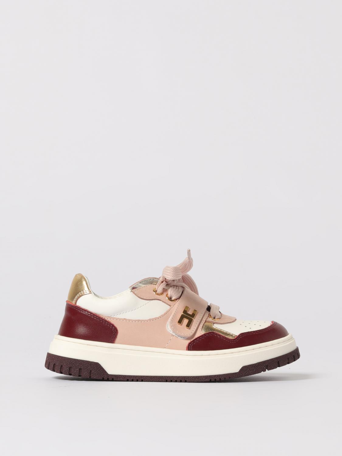Elisabetta Franchi La Mia Bambina Sneakers Kids Color White In Pink